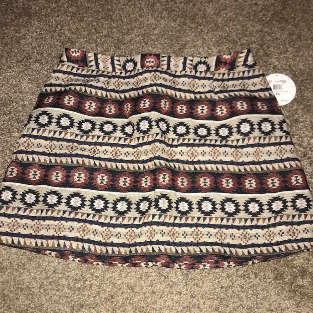 Tribal print skirt